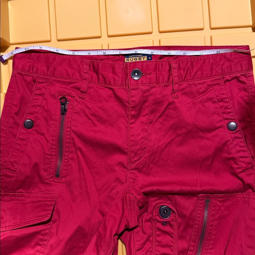 Vintage Ralph Lauren Rugby Slim Fit‎ Utility Pants with Hardware y2k - Picture 10 of 11
